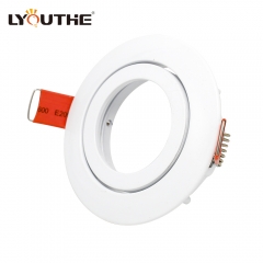 Round aluminum alloy adjustable 85mm recessed GU10 GU5.3 spot lights housing