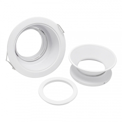 GU10 MR16 Custom embed round die-casting aluminum reflective anti-glare down lights