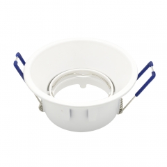 Aluminum alloy recessed round GU10 MR16 anti-glare adjustable down light fixtures for hotel