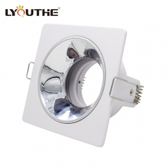 New Arrival square adjustable aluminum alloy GU10 anti glare recessed led downlight