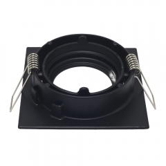 Gold supplier square IP20 Adjustable aluminum GU10 MR16 embedded ceiling spotlight fitting