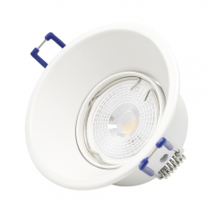 Aluminum alloy recessed round GU10 MR16 anti-glare adjustable down light fixtures for hotel
