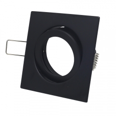Gold supplier square IP20 Adjustable aluminum GU10 MR16 embedded ceiling spotlight fitting