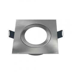 Square die-casting aluminum 75MM fixed angle GU10 MR16 spotlights fitting