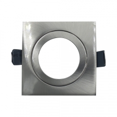 Square die-casting aluminum 75MM fixed angle GU10 MR16 spotlights fitting