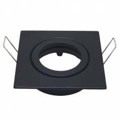 Gold supplier square IP20 Adjustable aluminum GU10 MR16 embedded ceiling spotlight fitting