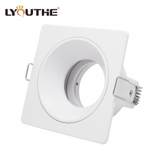 New Arrival square adjustable aluminum alloy GU10 anti glare recessed led downlight