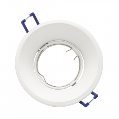Aluminum alloy recessed round GU10 MR16 anti-glare adjustable down light fixtures for hotel