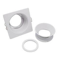New Arrival square adjustable aluminum alloy GU10 anti glare recessed led downlight