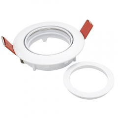 Round aluminum alloy adjustable 85mm recessed GU10 GU5.3 spot lights housing