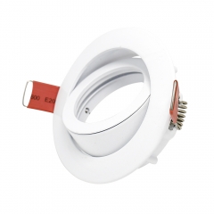 Round aluminum alloy adjustable 85mm recessed GU10 GU5.3 spot lights housing