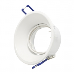 Aluminum alloy recessed round GU10 MR16 anti-glare adjustable down light fixtures for hotel