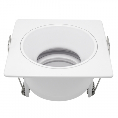 New Arrival square adjustable aluminum alloy GU10 anti glare recessed led downlight
