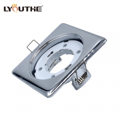 Factory price square white black chrome gold nickel ceiling GX53 down lights for indoor