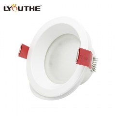 Bathroom GU10 aluminum IP65 anti-glare ceiling recessed waterproof downlights housing