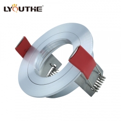Hotel GU10 MR16 aluminum round recessed ceiling spotlights housing