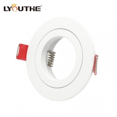 Hotel GU10 MR16 aluminum round recessed ceiling spotlights housing