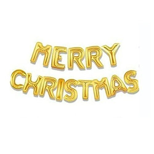 Set of Letters Balloons Spelling Words MERRY CHRISTMAS Xmas Party Supplies Decoration