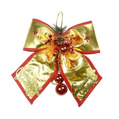 Luxury Boutique 12"/30cm Bowknot Hanging Ornament Christmas Decoration Holiday Tree Hanger
