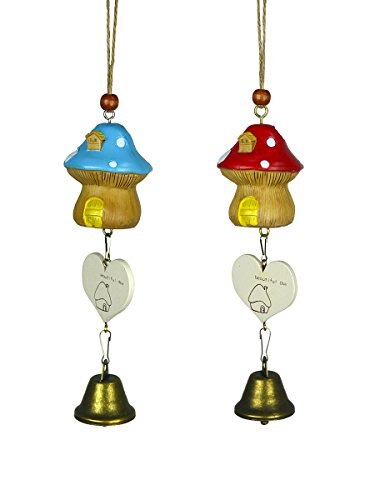 2Pcs Cute Mini Wind Chime Bell Home Yard Garden Hanging Door Decor