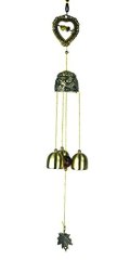 Vintage Lover Bells Wind Chime Yard Garden Outdoor Church Hanging Decor