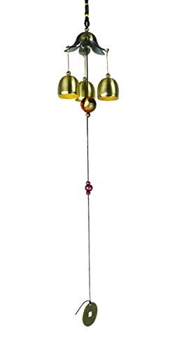 Golden Flower Bells Wind Chime Yard Garden Decor Gift 46CM