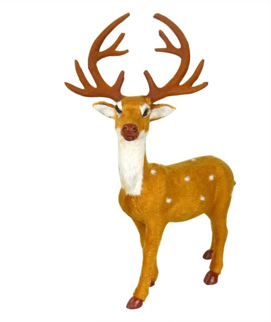 Xmas Holiday Party Decor Xmas Reindeer Christmas tree Decoration Ornament Sika Deer Stand