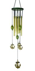 9 Tubes Anchor Wind Chime Yard Decor Garden Ornament Door Hanging Home Decor