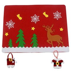2Sets of Christmas Table Mat With Cutlery Holder Dinning Room Decoration