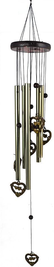 Alloy Tuned 24 Inch Crafts Bells Wind Chimes with Six Feng Shui Bells for Room Garden Hangings Decoration