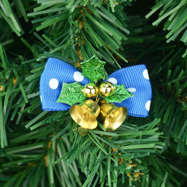 12pcs Christmas Cute Bow Tree Hanging Decoration Xmas Bowknot Ornament 5CM