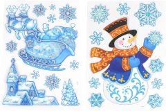 2Pcs New Christmas Stereo Removable Decals Wall Sticker Window Shop Home Decoration