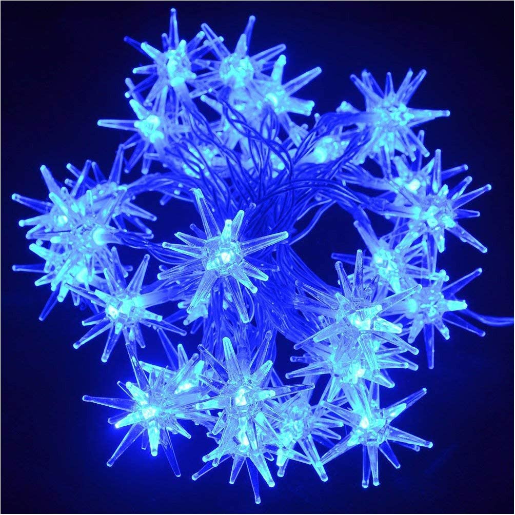 Battery Powered Warm White Stars Explosion Ball Fairy String Lights Christmas Halloween Garden Home Decoration