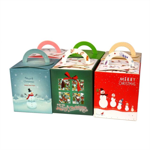 12pcs Cute Cartoon Gift Fruit Candy Box For Wedding Christmas Festival Party