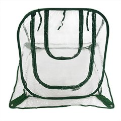 Pop Up Clear Greenhouse Cover For Cold Frost Protector Gardening Plants Pot Flower Shelter 26"x26"x26"