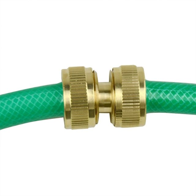 3Pcs Outdoor Garden 1/2" Brass Hose Repair Connector garden hose connector