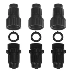 3Sets of Connectors for Garden Water Hose Expandable Xhose Female Male Repair Kit