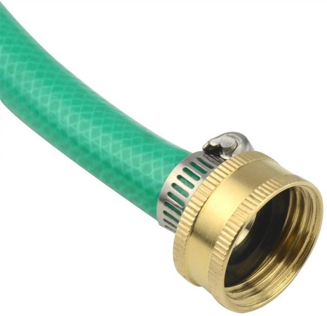 3Sets Brass Smaller 1/2" Garden Hose Mender Repair Male Female Connector with Stainless Clamps