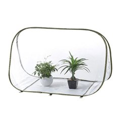 Pop Up Clear Greenhouse Cover For Cold Frost Protector Gardening Plants Pot Flower Shelter 35"x20"x24"