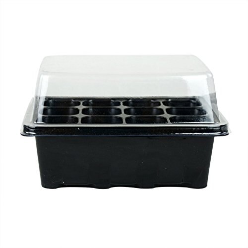 3 Sets of Plant Seedling Starter 12 Nursery Pots Trays Box With Dome