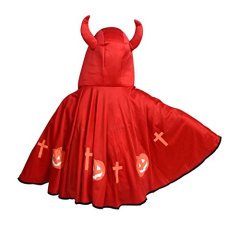 Devil Angular Clothing Cosplay Halloween Costume children Horns Cloak