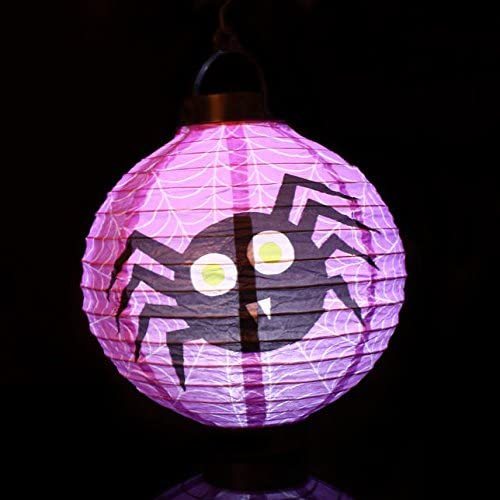 6Pcs Different Halloween Decorations LED Pumpkins Lantern Jack Skeletons Spiders Bats Haunted