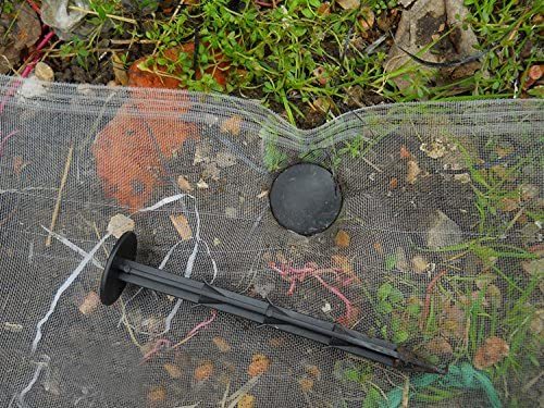 10 Pcs Black Plastic Sunblock Insect Nets Mulch Film Mulching Nail Gardening Ground Nail