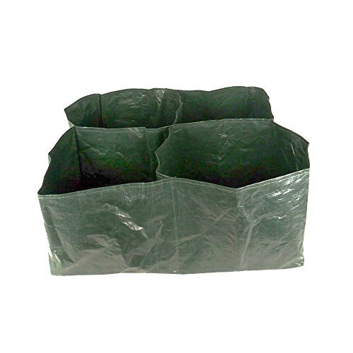 GardeningWill Big Waterproof PE Potato Vegetable Grow Planter Bag With 4-pouch