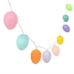 3M/10Ft Mix-color 30 Cotton Egg LED Easter Xmas Wedding Battery Operated String Fairy Light