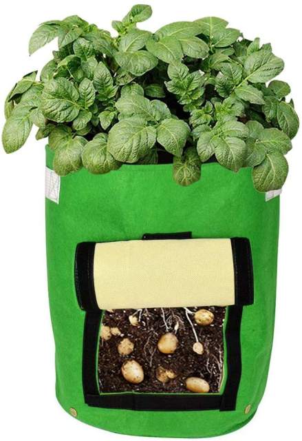 Daul Layer Non-Woven Fabrics Potato Tub Grow Potatoes Patio Recycled Growing Bag