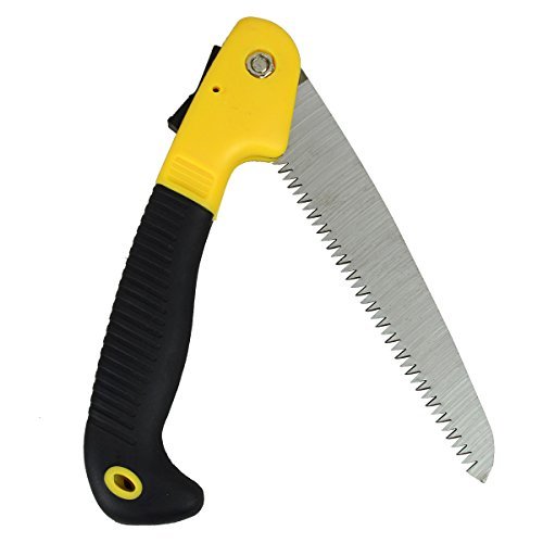 Folding Portable Hand Saw Gardening Pruning Saw with Rubber Handle by Gardeningwill