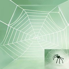 Black/White Creepy New Huge Spider Web Halloween Decoration Cobweb Party Bar Gift