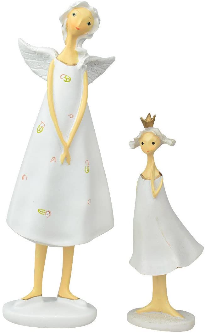 Garden Resin Angel Mother Daughter Ornaments Guard Your Garden Home Desk