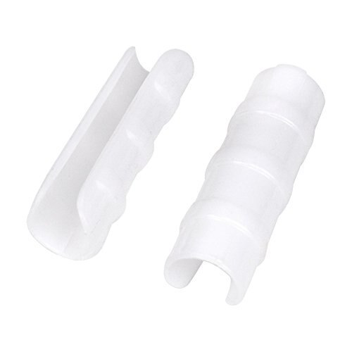 20pcs White Rod Clip Plant Greenhouse Plastic Film Net Fixed Pipe Clamps